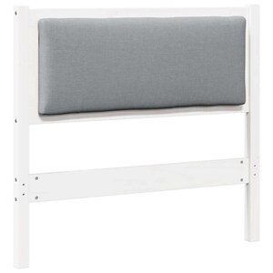 vidaXL Tête de lit Autre Blanc 90 cm Bois massif en pin