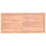 vidaXL Dessus de table bois massif traité bordure assortie