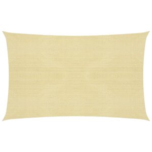vidaXL Voile d'ombrage 160 g/m² Beige 2 5x4 5 m PEHD
