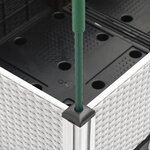 vidaXL Jardinière avec treillis blanc 160x40x142 5 cm PP