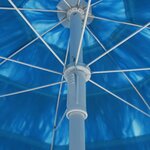 vidaXL Parasol de plage Hawaii Bleu 180 cm