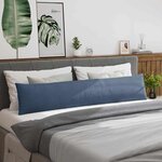 vidaXL Coussins de canapé 2 Pièces Bleu 200 x 40 cm