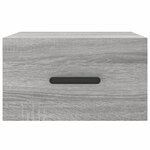vidaXL Tables de chevet murales 2 Pièces sonoma gris 35x35x20 cm