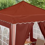 vidaXL Tente de fête pop-up 195 x 195 x 245 cm Terre cuite