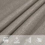 vidaXL Voile d'ombrage 160 g/m² rectangulaire gris clair 2 5x4 m PEHD