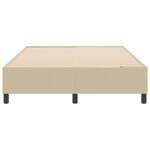 vidaXL Cadre de lit plateforme Vert gris 140 x 200 cm tissu