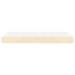 vidaXL Matelas de lit à ressorts ensachés Crème 90x190x20 cm Tissu