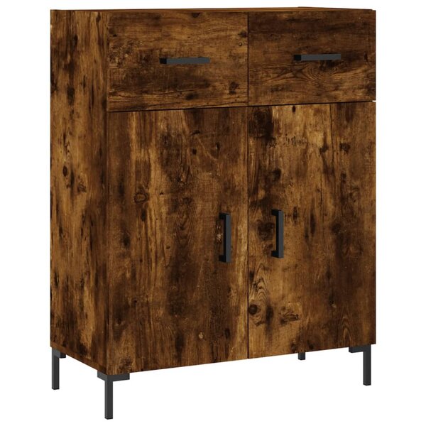 vidaXL Buffet chêne fumé 69 5x34x90 cm bois d'ingénierie