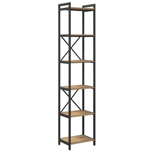 vidaXL Bibliothèque chêne artisanal 40 x 30 x 188 cm Bois d'ingénierie