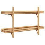 vidaXL Étagère Murale avec étagère Marron 100 x 26 x 60 cm Bambou