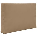 vidaXL Coussin de canapé d'extérieur 3 Pièces Taupe Polyester