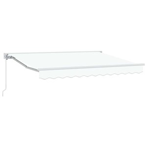 vidaXL Cadre d'auvent Blanc 300 x 200 cm Polyester avec revêtement PU