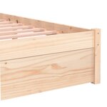 vidaXL Cadre de lit sans matelas bois massif 90x200 cm