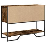 vidaXL Table console chêne fumé 100x35x74 5 cm bois d'ingénierie