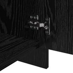 vidaXL Buffets 2 Pièces Chêne noir 70 x 41 x 75 cm Bois d'ingénierie