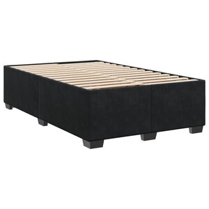 vidaXL Cadre de lit noir 120x190 cm velours