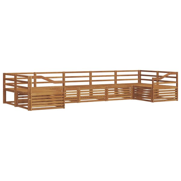 vidaXL Ensemble de canapés d'extérieur 7 pc Naturel