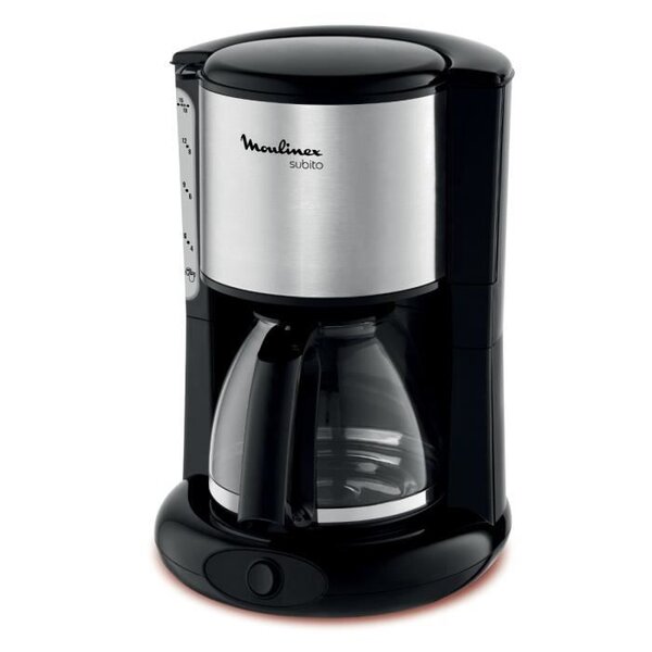 Moulinex fg360811 cafetière filtre classique subito - 10 à 15 tasses - noir
