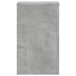 vidaXL Supports pour plantes 2 Pièces gris béton bois d'ingénierie
