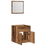 vidaXL Ensemble de meubles salle de bain 2 Pièces bois d'ingénierie