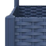 vidaXL Jardinière avec treillis bleu gris 80x40x121 5 cm PP