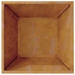 vidaXL Pots en métal Acier corten 40 x 40 x 15 cm