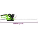vidaXL Taille-haie électrique 61 cm 750 W