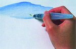 pinceau Aquash à réserve d'eau contenance 10 ml poils synthétiques pointe fine PENTEL