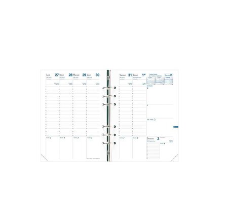 Recharge Agenda Organiseur Timer 21 PLANING FR 15 x 21 cm QUOVADIS