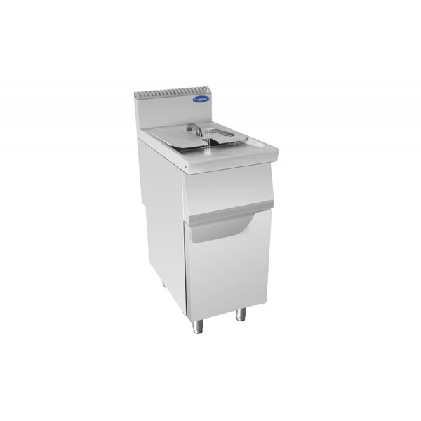 Friteuse à gaz sur meuble 16 l avec 2 paniers - 11/13 kw - atosa -  - acier inoxydable 400x700x1085mm