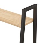 vidaXL Étagère sur pied 5 niveaux Marron clair et noir 56x35x174 cm