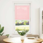 vidaXL Store plissé rose 55x150 cm largeur du tissu 54 4 cm polyester