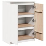 vidaXL Buffet Blanc 60x36x84 cm Bois de pin massif