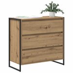 vidaXL Buffet Chêne artisan 79 x 36 x 75.5 cm Bois d'ingénierie