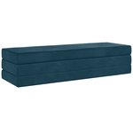 vidaXL Canapé-lit pliable 180 x 67 x 45 cm Bleu