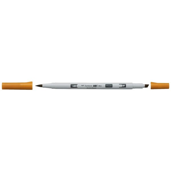 Marqueur base alcool double pointe abt pro 026 jaune or x 6 tombow