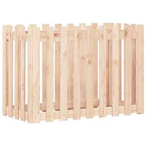 vidaXL Lit surélevé de jardin design de clôture 100x50x70cm pin massif