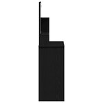 vidaXL Table de Toilette avec tiroir Chêne noir 86 5 x 35 x 136 cm