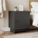 vidaXL Cabinet de chevet 2 Pièces Noir 43 x 34 5 x 50 cm