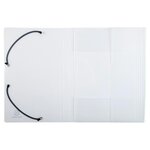 Chemise PP 3Rabat + élas.A4 CRYSTAL CLEAR EXACOMPTA