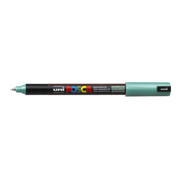 Marqueur pointe calibrée extra-fine POSCA PC1MR 0,7mm Vert Métal x 12 POSCA