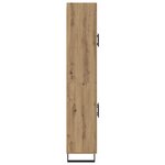 vidaXL Haut Armoire 2 Pièces Chêne artisanal Bois Aggloméré et Verre