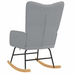 vidaXL Chaise à bascule Gris clair Tissu