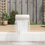 vidaXL Fontaine cascade de piscine Acier inoxydable 45 x 30 x 60 cm