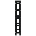 vidaXL Étagère de toilette Noir 63x26x171 cm Bois de pin massif