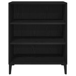 Buffet vidaXL noir en chêne 57x35x70 cm en bois reconstitué