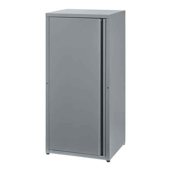 Armoire étagère meuble de rangement 88 x 40 x 35 cm métallique acier gris 03_0008904
