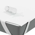 vidaXL Protège-matelas blanc 160x220 cm imperméable