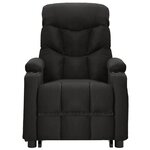 vidaXL Fauteuil de massage Noir Tissu