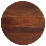 vidaXL Dessus de table Ø 50x2 5 cm rond bois massif de récupération